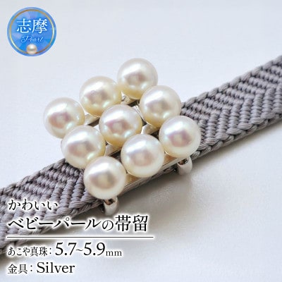 帯留デビューにおすすめ、ベビーパールのかわいい帯留