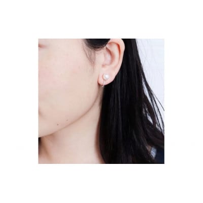 志摩産 あこや真珠 7.5-8.0mm 耳が痛くなりにくい イヤリング