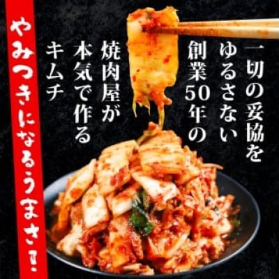 焼肉屋の自家製 京城キムチ1.2kg(小分け 300g×4パック)