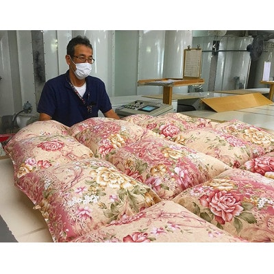 【数量限定・訳あり】羽毛合掛け布団　ホワイトダウン85%使用(シングル:150cm×210cm)