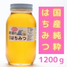 都留のはちみつ(ケンポナシ・ミズキ・クリ)1200g 国産はちみつ