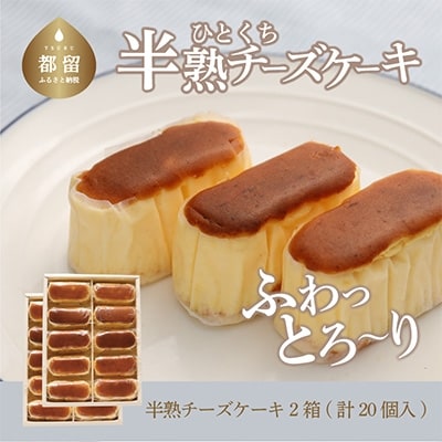 半熟チーズケーキ2箱(約40g×10個×2箱)