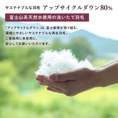 【富士新幸謹製】「サステナブルな羽毛布団」シングル 本掛けふとん[ペタル] アップサイクルダウン