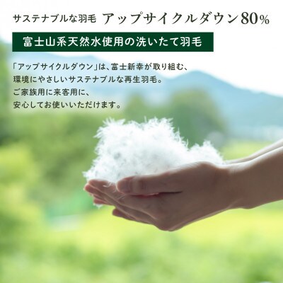 【富士新幸謹製】「サステナブルな羽毛布団」シングル 本掛けふとん[エルブ] アップサイクルダウン