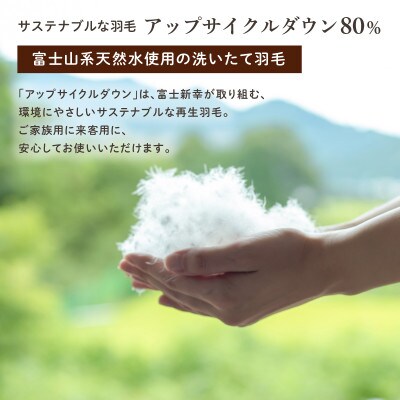 【富士新幸謹製】「サステナブルな羽毛布団」シングル 本掛けふとん[ラーチ] アップサイクルダウン