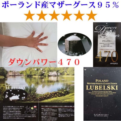 羽毛布団 セミダブル ポーランド産マザーグース95%