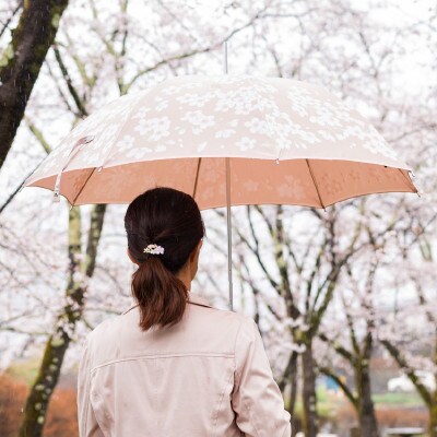晴雨兼用長傘 絵おり 桜 ピンク | 山梨県都留市 | ふるさと納税