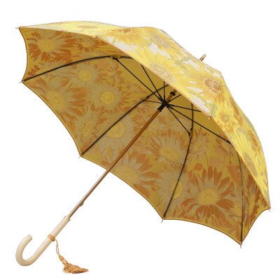 晴雨兼用長傘　絵おり　向日葵