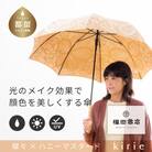創業150年以上の傘専門店が作る【婦人長傘】黄茶系・穏やかなやさしさのある優雅な晴雨兼用傘