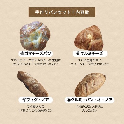 山梨県産小麦と富士山湧水で作った自家製酵母のパンセット1(11種類14個、食パンは5枚切り)