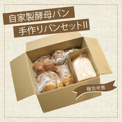 自家製酵母のパンセット2(10種類11個、食パン6枚切り)