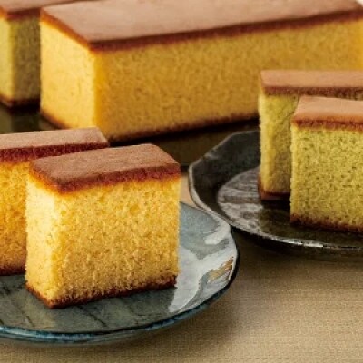 【御菓子司　平和堂】カステラ3本入りセット(醤油カステラ1本・オリーブカステラ2本)