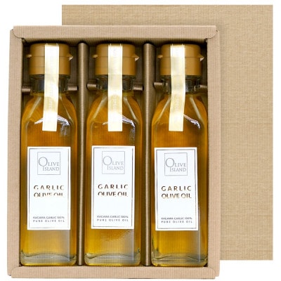 ガーリックオリーブオイル3本入ギフト(120ml×3本)