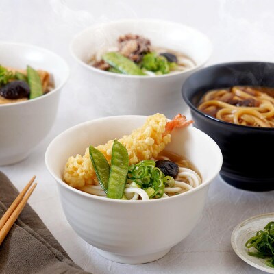 さぬき小豆島　手延冷凍調理うどん　4食セット(カレー/えび天(焼きもち入)/きつね/かきあげ)