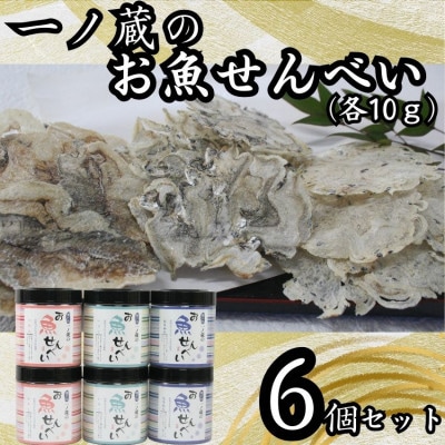 お魚せんべい　6個セット(ちりめん・いわし・いりこ各10g×2)