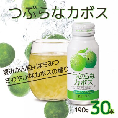 つぶらなカボス　なつみかんつぶつぶ入り　190g×30本