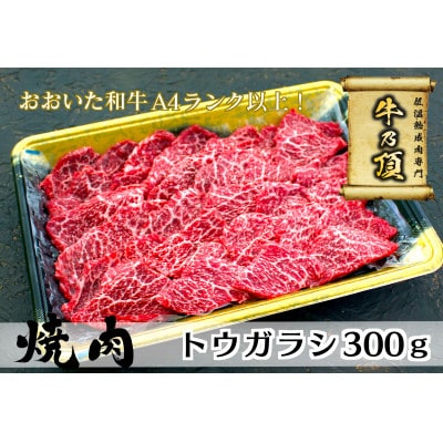 おおいた和牛A4ランク以上　トウガラシ焼肉300g【低温熟成】