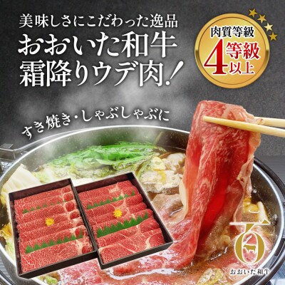 おおいた和牛すき焼き・しゃぶしゃぶ1.4kg(700g×2P)(津久見市)