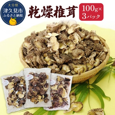 大分県産 原木椎茸100g×3パック(津久見市)