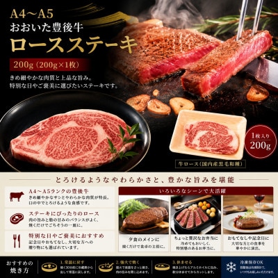 【A4～A5】おおいた豊後牛ロースステーキ 400g(200g×2枚)