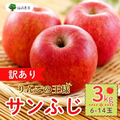 【訳あり】サンふじ　約3Kg