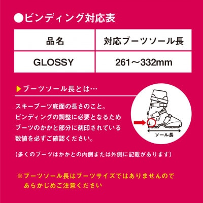 【限定モデル】大人スキー板　GLOSSY-TI 142cm スワロースキー