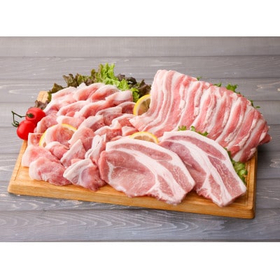 桃豚バラエティーパック(ロースかつ・バラ焼肉・モモしゃぶ 各500g)豚肉 秋田県 小坂町