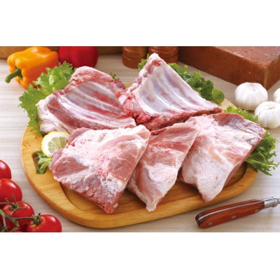 桃豚スペアリブ 2kg【ブロック】豚肉 秋田県 小坂町