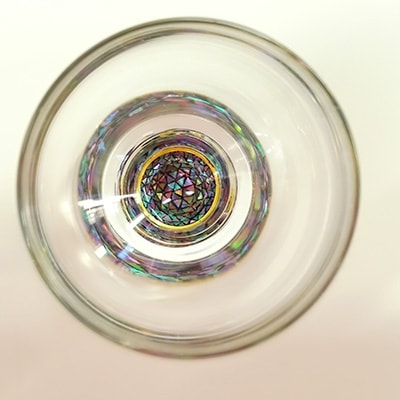 幻想的な本漆螺鈿ボヘミアショットグラス60ml