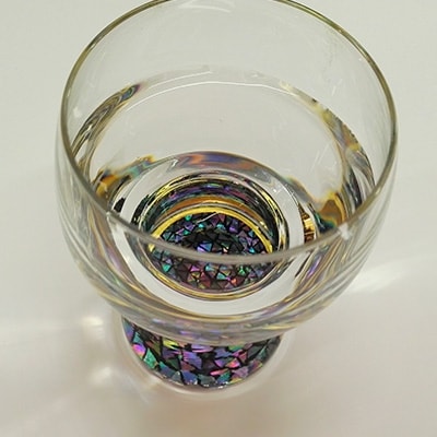 幻想的な本漆螺鈿ボヘミアショットグラス60ml
