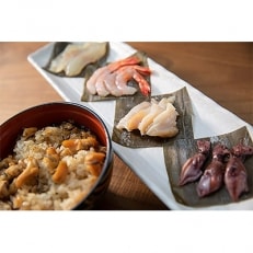 【富山湾食べ尽くしセット】昆布〆4種と魚津バイ飯おこわ