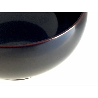 【漆器たかやすみ】 たっぷり大椀 (溜内黒) 1個