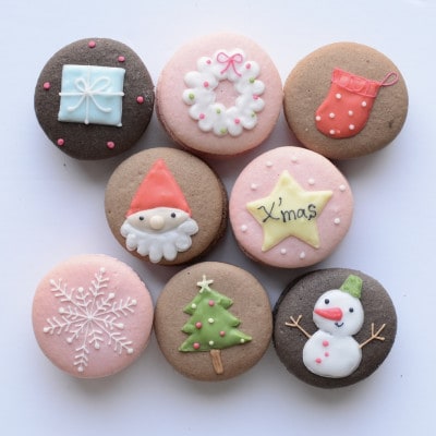 クリスマスマカロン8個セット 手描きのイラストマカロン お礼品詳細 ふるさと納税なら さとふる