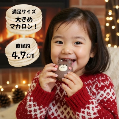 クリスマスマカロン6個+動物マカロン6個　贅沢2セット　ご褒美スイーツや贈り物に