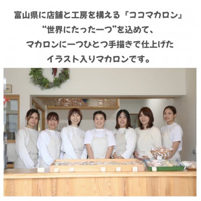 ネコ好きにはたまらない!メッセージ入りマカロン9個セット