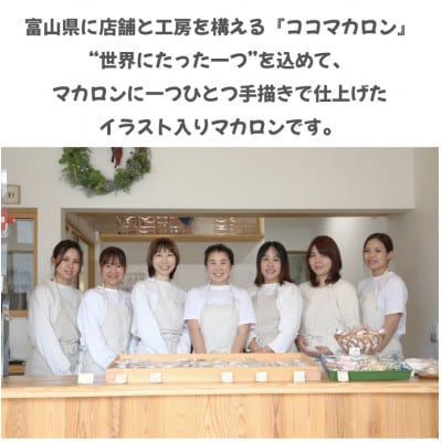 【冷凍便】ハロウィンマカロン20個セット　手描きのイラスト&どうぶつのマカロン