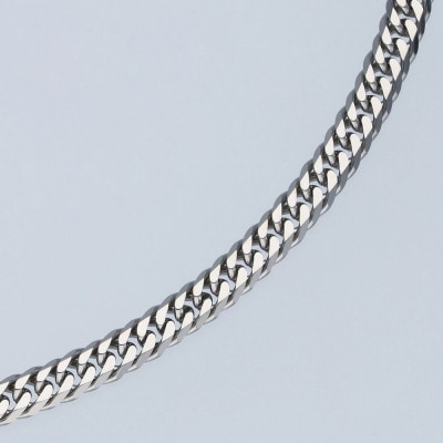 Pt850 ダブル六面喜平ネックレス 60cm-30g造幣局検定マーク入り