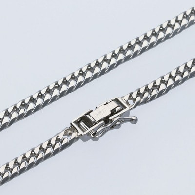 Pt850 ダブル六面喜平ネックレス 60cm-30g造幣局検定マーク入り