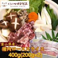 にいかわジビエの猪肉ローススライス400g