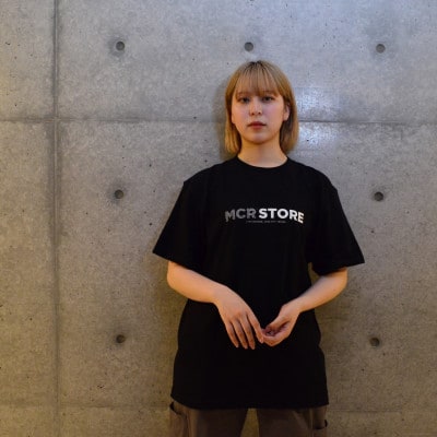 富山県魚津市　MCRSTOREのオリジナルロゴTシャツ(ブラック)Mサイズ