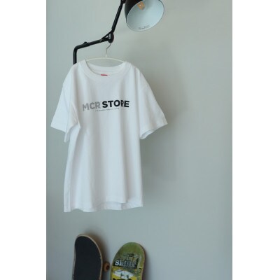 富山県魚津市　MCRSTOREのオリジナルロゴTシャツ(ホワイト)XLサイズ