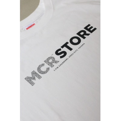 富山県魚津市　MCRSTOREのオリジナルロゴTシャツ(ホワイト)XLサイズ