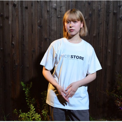 富山県魚津市　MCRSTOREのオリジナルロゴTシャツ(ホワイト)XLサイズ