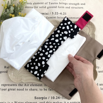 エコパックティッシュから詰め替えて使う・ティッシュケース(ダルメシアン)