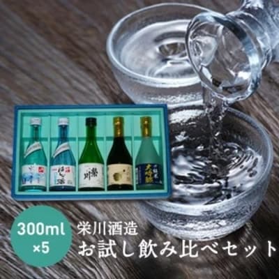 【先行受付】【栄川酒造】日本酒飲み比べセット(300ml×5本) F4D-0085