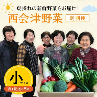 西会津野菜セット定期便(小)5回 F4D-1405