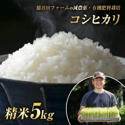令和8年産 減農薬・有機肥料栽培 西会津産米 コシヒカリ 精米 5kg F4D-2471