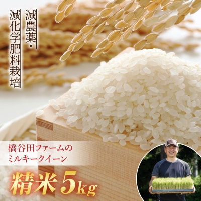 令和8年産 減農薬・減化学肥料栽培 ミルキークイーン 精米 5kg F4D-2244