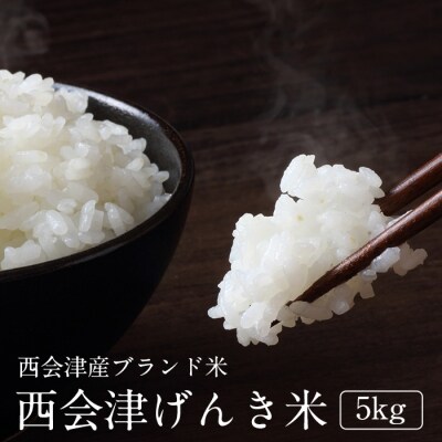 【令和4年産】西会津げんき米(コシヒカリ)5kg精米 F4D-0025