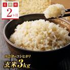 <定期便2ヶ月> 西会津産米コシヒカリ 玄米 3kg F4D-1747